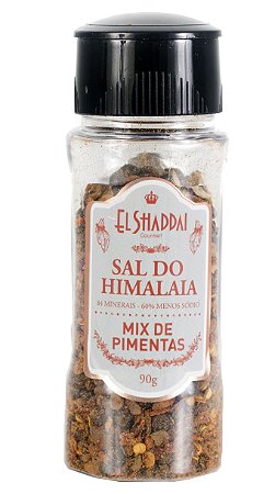 SAL DO HIMALAIA TEMPERADO MIX DE PIMENTAS MOEDOR 90 GR - EL SHADDAI