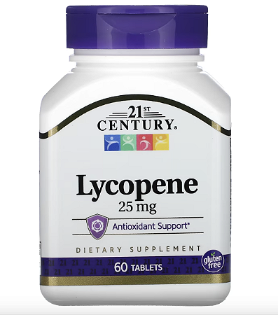 LYCOPENE, 25 MG, 60 TABLETS - 21ST CENTURY