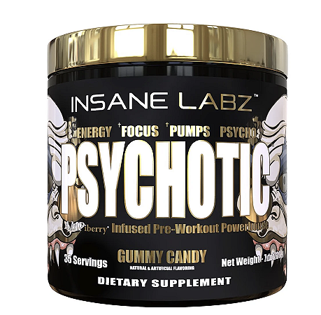 PSYCHOTIC GOL-D PRE-TREINO 214 GR (FRUIT PUNCH) - INSANE LABZ IMPORTADO