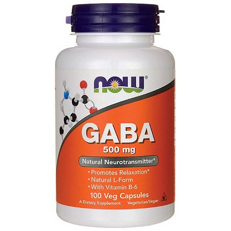 SUPLEMENTO |GABA 500 MG (100 CAPSULAS) - NOW FOODS