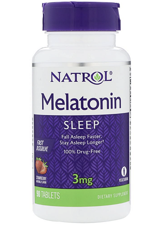 MELATONINA 3MG SLEEP FAST DISSOLVE 90 TABLETS - NATROL