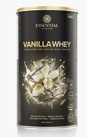 VANILLA WHEY LATA 750 GR - ESSENTIAL NUTRITION