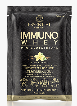 MONODOSE IMUNO WHEY PRO-GLUTATHIONE (BAUNILHA) 25 GR - ESSENTIAL NUTRITION