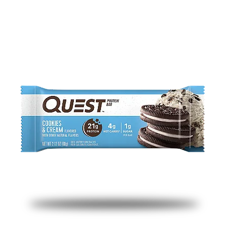 QUEST BAR COOKIES AND CREAM 60 GR (UNIDADE)