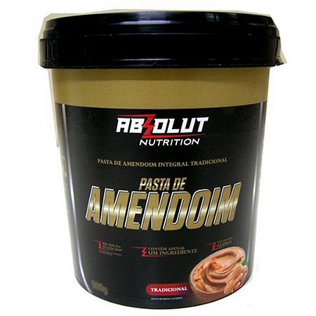 PASTA AMENDOIM INTEGRAL ABSOLUT NUTRITION 1KG - SABOR TRADICIONAL