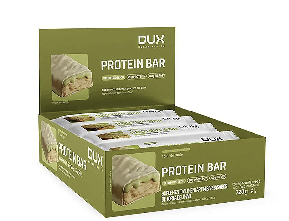 PROTEIN BAR 12 UNIDADES (TORTA DE LIMAO) 08-2026 - DUX NUTRITION