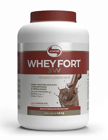 WHEY FORT 3W 1.8 KG (CHOCOLATE) - VITAFOR