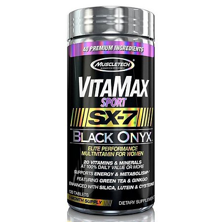 VITA MAX SPORT SX-7 BLACK ONYX - MULTIVITAMÍNICO PARA MULHERES!
