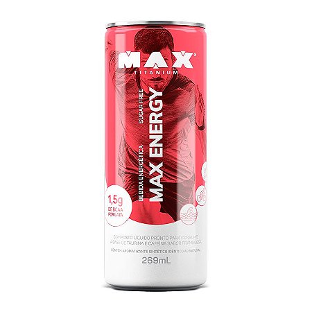 MAX ENERGY 269 ML FRAMBOESA - MAX TITANIUM