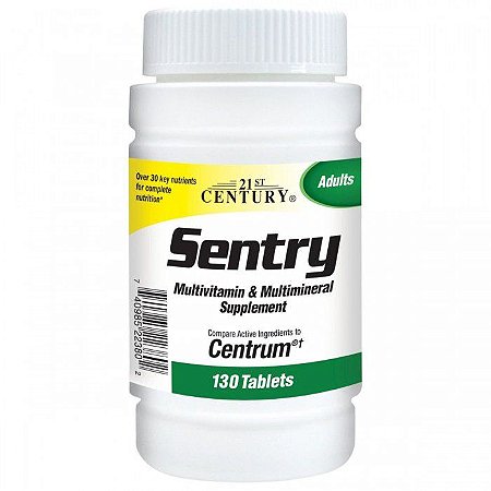 SENTRY MULTIVITAMINICO ADULTO 130 TABLETS - 21ST CENTURY