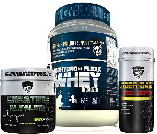 ISOHYDRO++ FLEXX WHEY 900 GR + C.ALKALINE + UNDER DAILY - UNDER LABZ