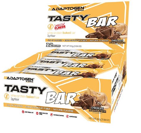 TASTY BAR CHOCOLATE PEANUT BUTTER 12 UNIDADES - ADAPTOGEN (VENC 08/2021)