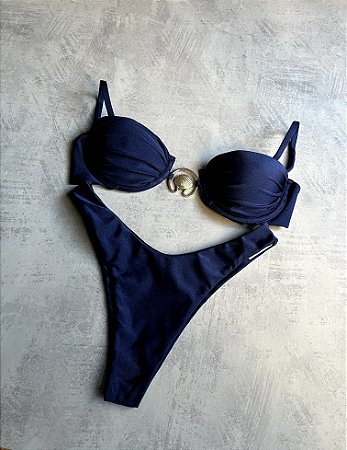 Coquille asa delta azul marinho