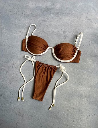 Charlotte lacinho marrom com off