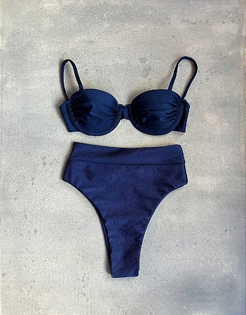 Sable hot pant azul marinho