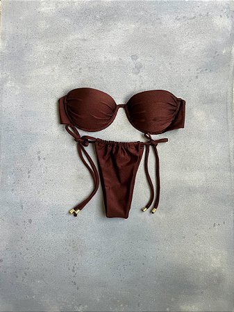 Charlotte lacinho marrom escuro