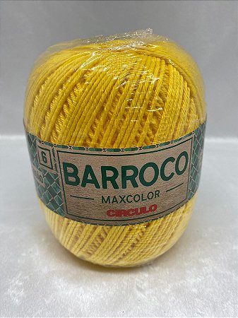 Barbante Barroco MaxColor nº 6. COR 1289 AMARELO