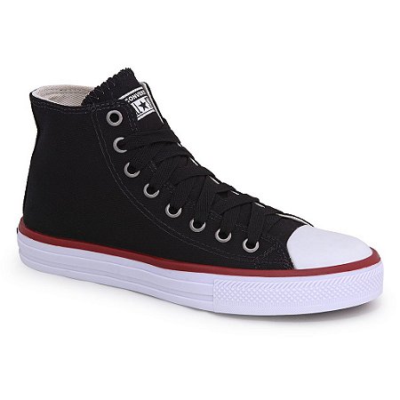 all star preto de cano alto