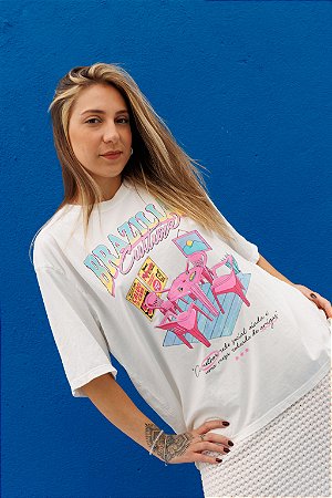 Blusa Malha Estampada Summer - Oversized