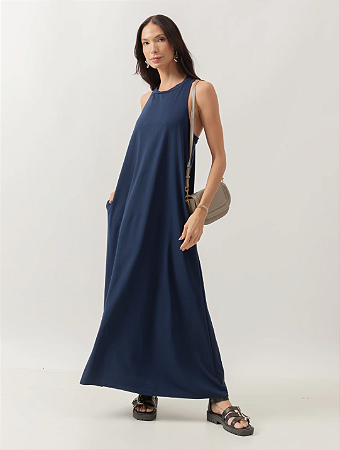 Vestido Joaquina Malha Decote Nadador