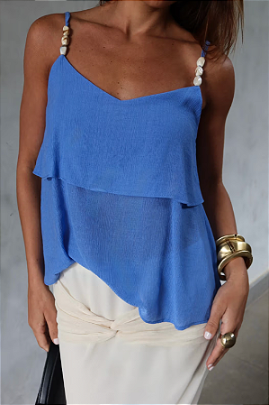 Blusa Franciane Alça Pingente