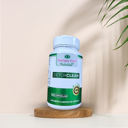 DETOXCLEAN - (Spirulina, Cromo, Psyllium, Quitosana e Cafeína) - 120 cápsulas