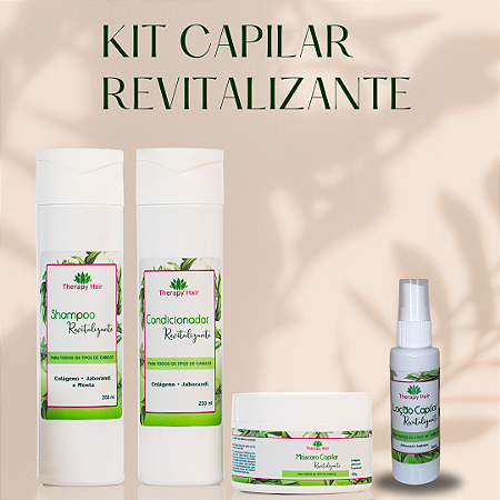 Shampoo, Condicionador, Máscara e Loção Capilar Revitalizante