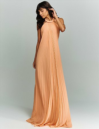 Vestido De Festa Longo Plissado Nigéria