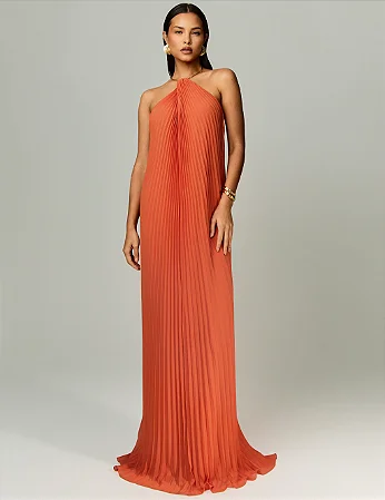 Vestido De Festa Longo Decote Triangular Kirra