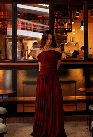 Vestido longo Vestal