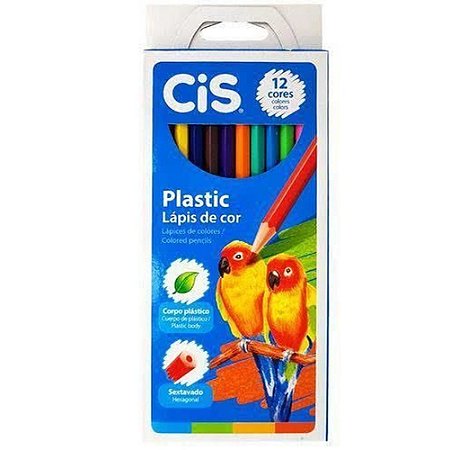 Lápis De Cor Cis Plastic Com 12 Unidades