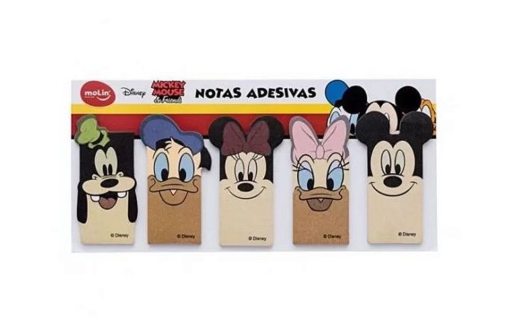 Bloco de Notas Adesivas Flag Mickey Mouse and Friends Disney Molin