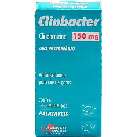 Antimicrobiano Agener União Clinbacter para Cães e Gatos - 150 mg