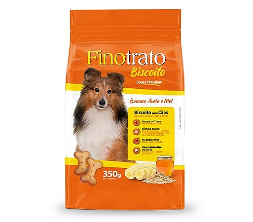 Finotrato Biscoito Banana, Aveia e Mel para Cães