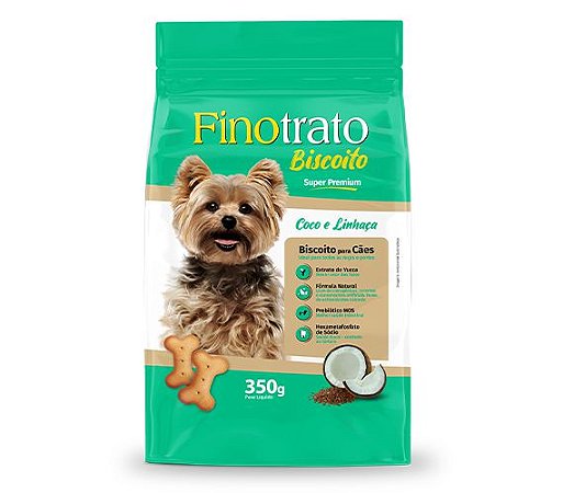 Finotrato Biscoito Coco e Linhaça para Cães