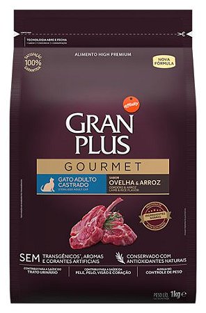 Ração Seca Affinity GranPlus Gourmet Gato Castrado Ovelha & Arroz