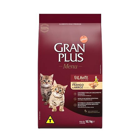 Ração Affinity PetCare GranPlus Menu Gato Filhote Frango & Arroz
