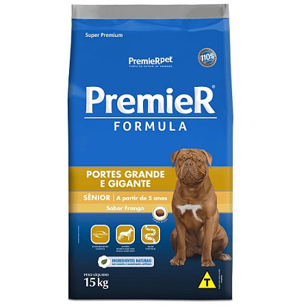 Premier Formula Raças Grandes Senior Sabor Frango 15KG
