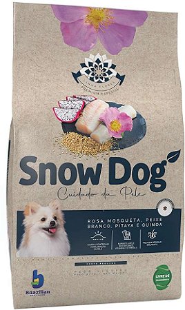 Ração Seca Snow Dog Flores Cuidado da Pele para Cães Adultos Porte Pequeno
