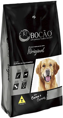 Ração Bocão Original Cães Adultos Sabor Carne