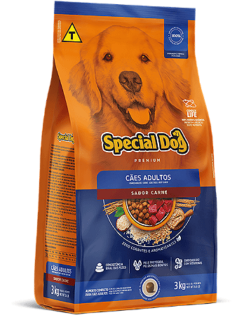 Ração Special Dog Premium Carne para Cães Adultos