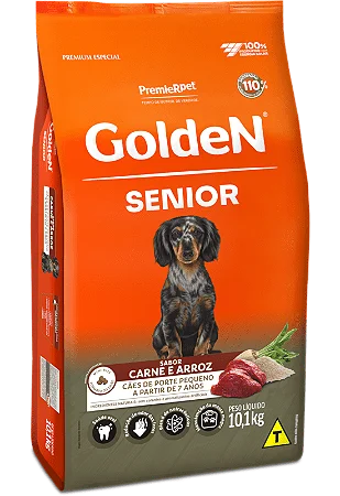 Golden Formula Cães Senior Mini Bits Carne e Arroz