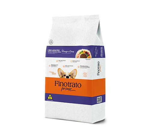 Finotrato Prime Frango e Arroz - Cães Adultos de Raças Pequenas e Médias
