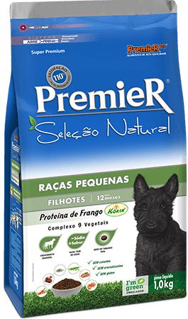 Premier Seleção Natural Cães Filhotes Raças Pequenas sabor Frango