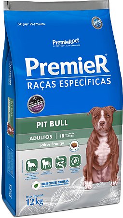 Premier Pit Bull Cães Adultos 12kg