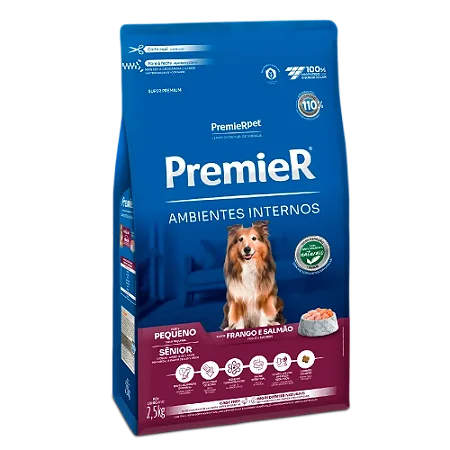 Ração Premier Ambientes Internos Cães Sênior Raças Pequenas