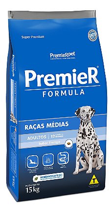Premier Formula Raças Médias Cães Adultos Sabor Frango