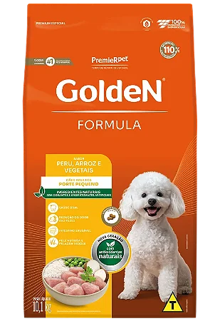Golden Formula Cães Adultos Sabor Peru & Arroz Mini Bits