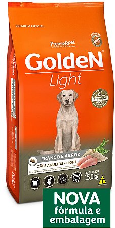 Golden Cães Light Frango e Arroz 15kg