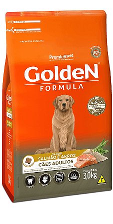 Golden Formula Cães Adultos Salmão & Arroz